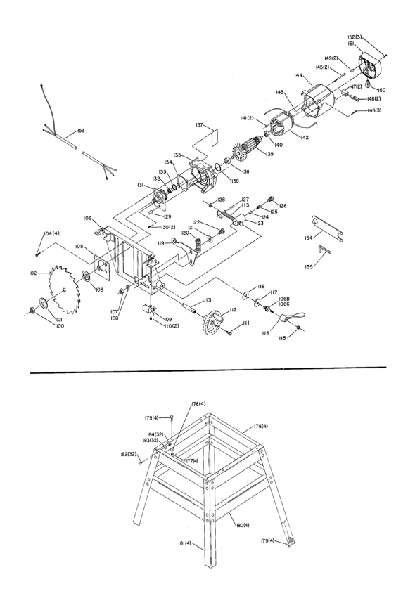 Delta 34-330-(89h70050) Diagram and Parts List for 34-330 89H70050 Delta Saw