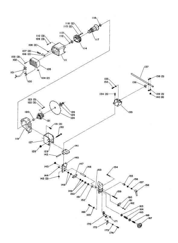 Delta Cs4q Diagram and Parts List for CS4Q  Delta Saw