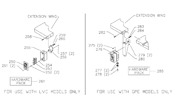 Delta 36-R51x Diagram and Parts List for 36-R51X  Delta Saw