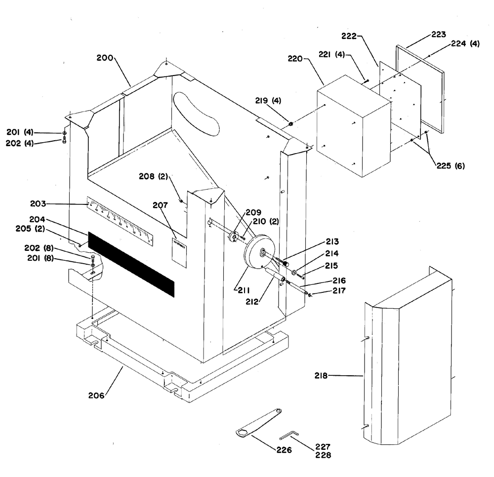 Diagram 2 Diagram and Parts List for RT-30 Type 1 Delta Saw