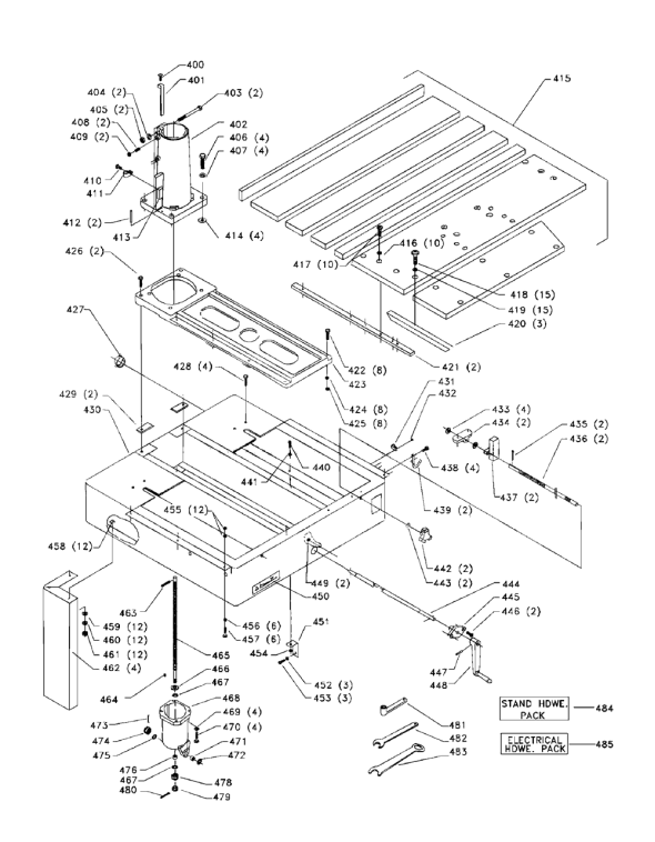 Delta 33-551 Diagram and Parts List for 33-551  Delta Saw