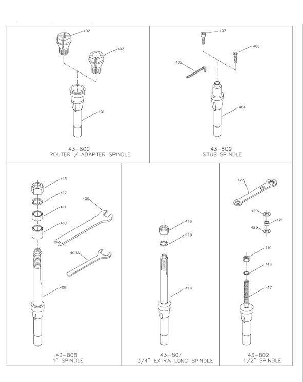 Delta 43-437 Diagram and Parts List for 43-437  Delta Shaper