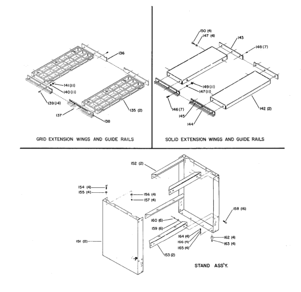 Delta 34-573 Diagram and Parts List for 34-573  Delta Table Saw Accessories