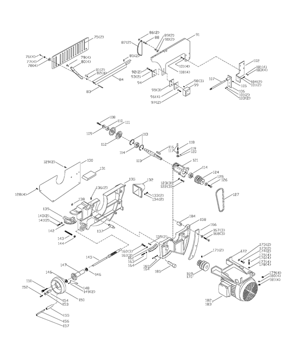 Delta 34-796 Diagram and Parts List for 34-796  Delta Saw