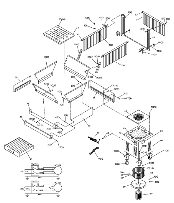 Delta 50-880 Diagram and Parts List for 50-880  Delta Dust Collector