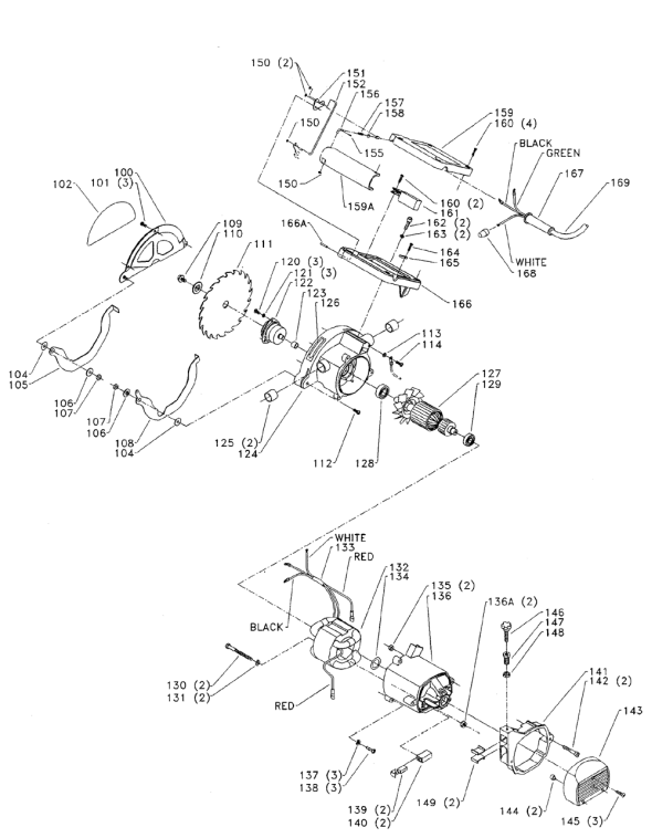 Delta 33-060 Diagram and Parts List for 33-060  Delta Saw