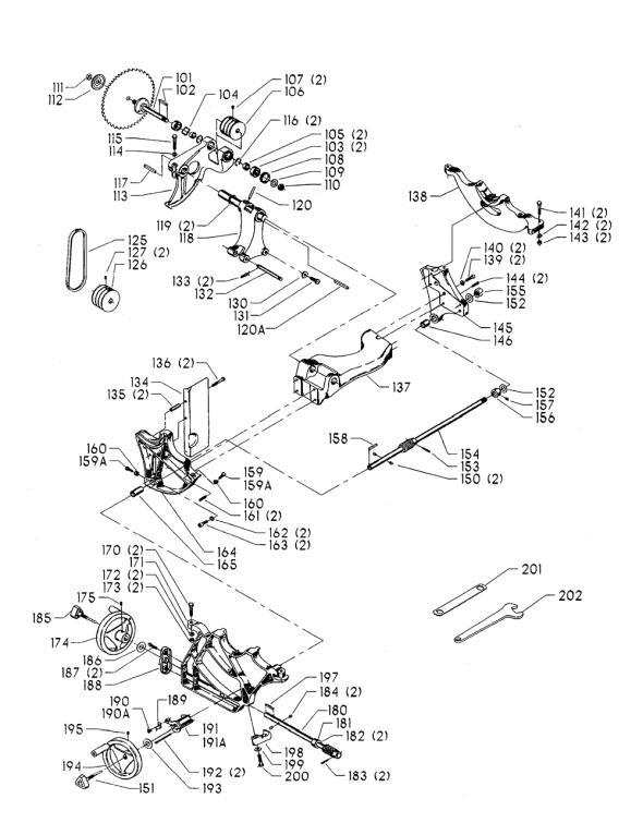Delta 34-766 Type-3 Diagram and Parts List for 34-766 Type-3 Delta Saw