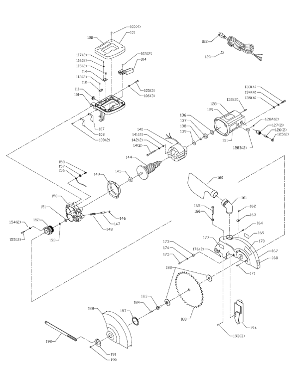 Delta Ms275 Diagram and Parts List for MS275  Delta Saw