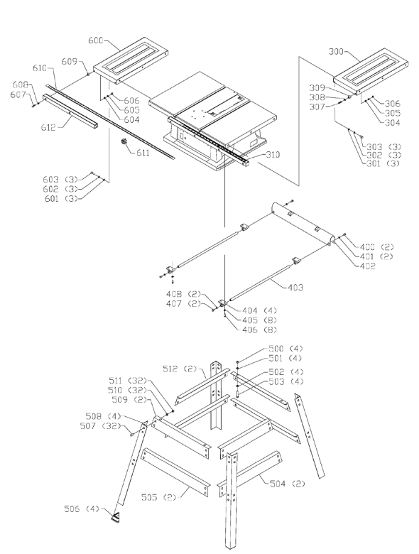 Delta 36-560 Diagram and Parts List for 36-560  Delta Saw