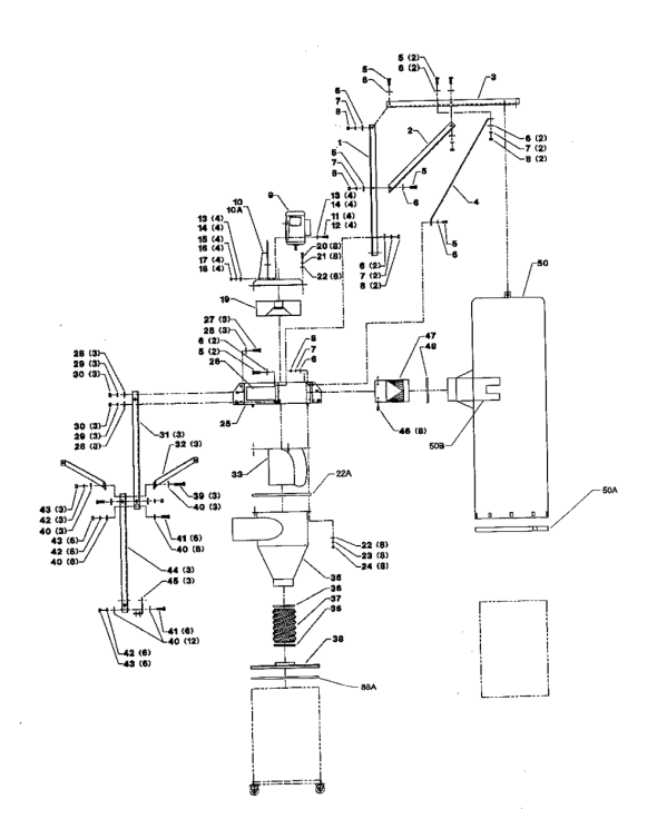 Delta 50-903 Diagram and Parts List for 50-903  Delta Dust Collector