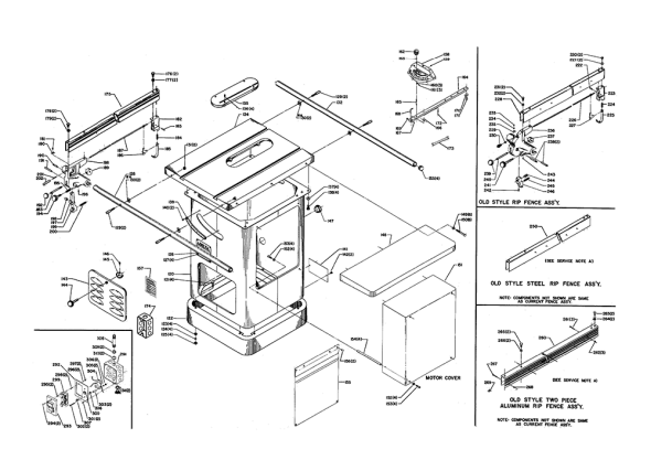 Delta 34-897-1-3 Type-1 Diagram and Parts List for 34-897-1-3 Type-1 Delta Saw