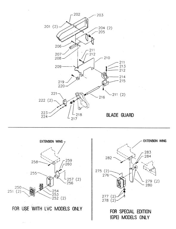 Delta 34-766 Type-4 Diagram and Parts List for 34-766 Type-4 Delta Saw