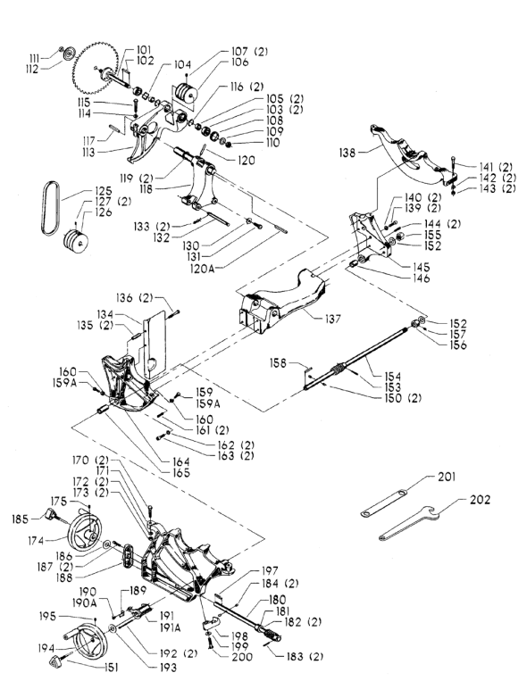 Delta 36-900 Diagram and Parts List for 36-900  Delta Saw