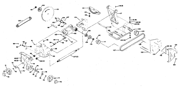 Delta 34-619 Diagram and Parts List for 34-619  Delta Saw