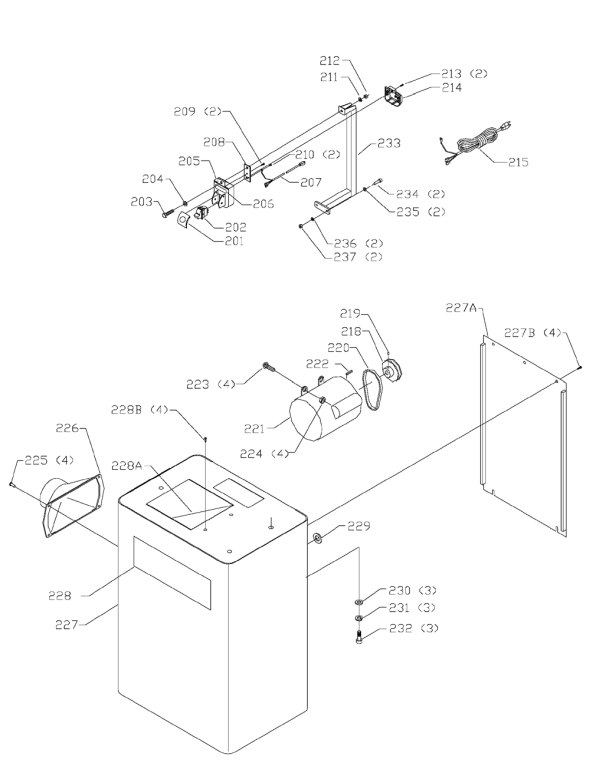 Delta 52-858 Diagram and Parts List for 52-858  Delta Planer Jointer