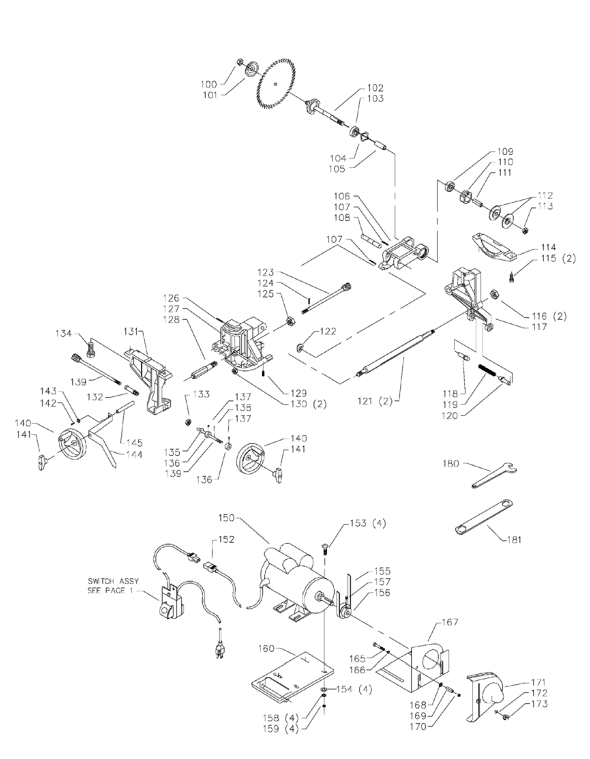 Delta 36-431 Diagram and Parts List for 36-431  Delta Saw