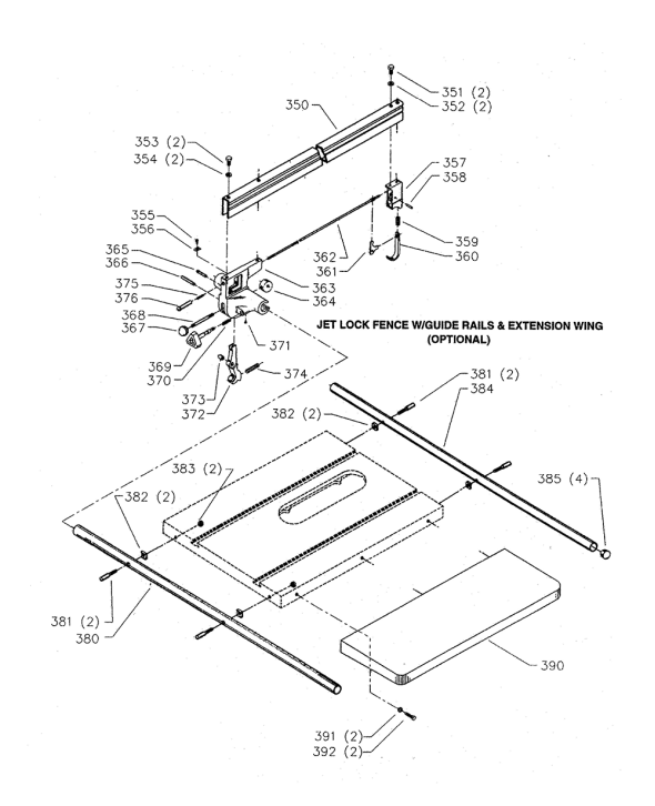 Delta 34-806 Type-4 Diagram and Parts List for 34-806 Type-4 Delta Saw