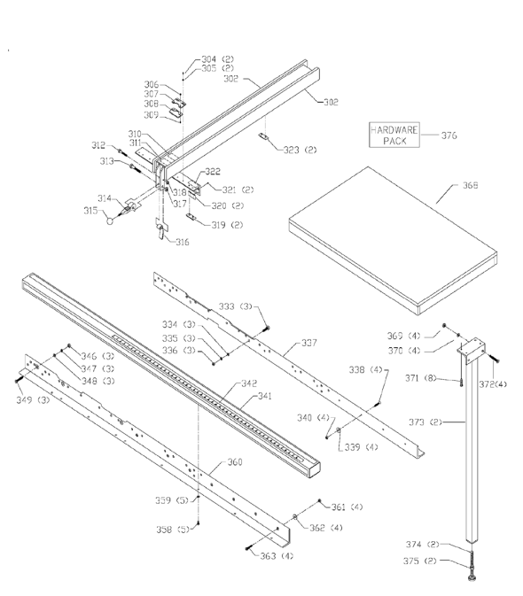 Delta 36-426 Diagram and Parts List for 36-426  Delta Saw