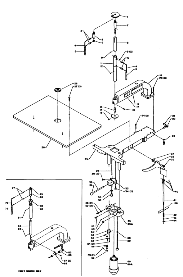 Delta 43-275 Diagram and Parts List for 43-275  Delta Shaper