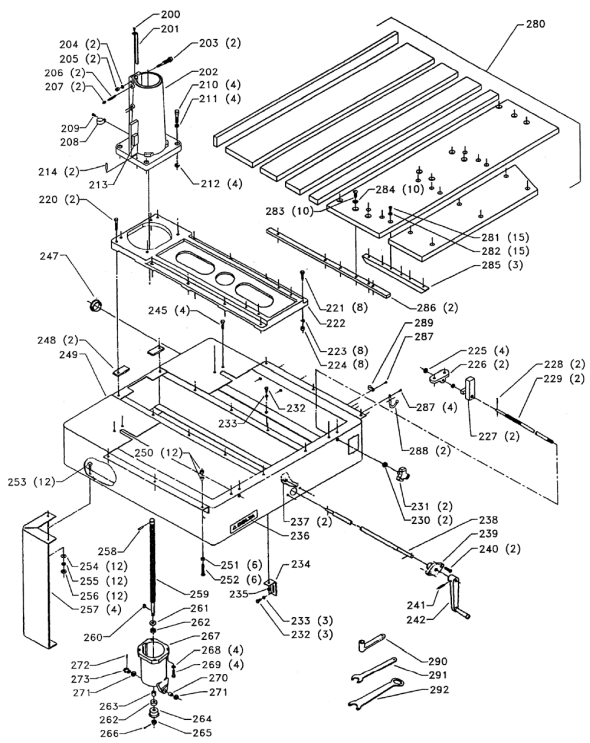 Delta 33-413-Bdk Type-1 Diagram and Parts List for 33-413-BDK Type-1 Delta Saw