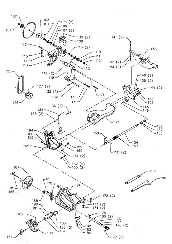 Delta 36-816 Diagram and Parts List for 36-816  Delta Saw