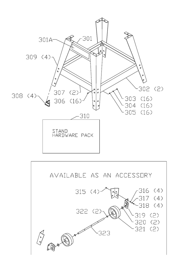 Delta 36-680x Type-1 Diagram and Parts List for 36-680X Type-1 Delta Saw
