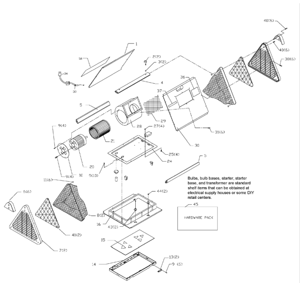Delta Ap100 Diagram and Parts List for AP100  Delta Dust Collector
