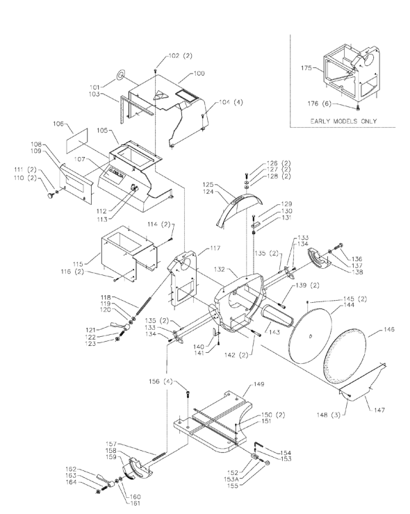 Delta 31-280 Diagram and Parts List for 31-280  Delta Sander Grinder