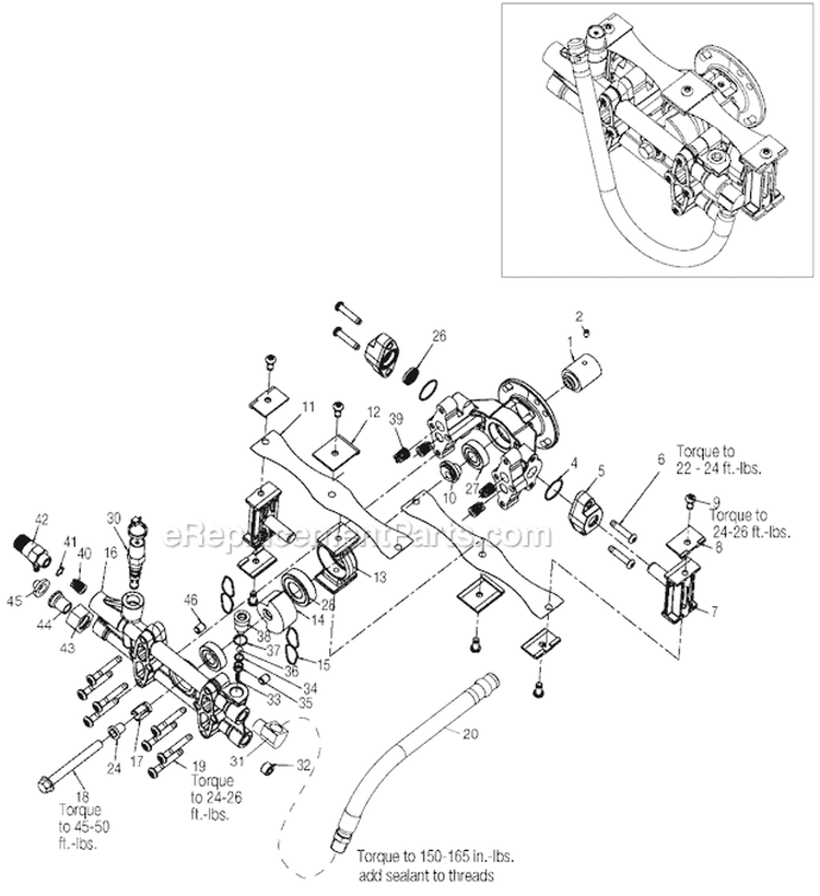 Page A Diagram and Parts List for DTT2450  Delta Pressure Washer