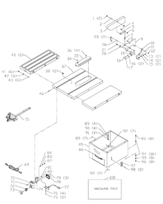 Delta 36-649 Diagram and Parts List for 36-649  Delta Saw