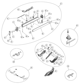 Fig-2 Diagram and Parts List for 36-6013  Delta Saw