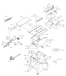 Delta 36-426 Diagram and Parts List for 36-426  Delta Saw