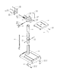 Delta 17-530 Diagram and Parts List for 17-530  Delta Drill Press