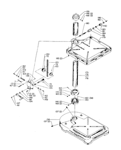 Delta 20-723 Diagram and Parts List for 20-723  Delta Drill Press