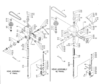 Delta Dp9 Diagram and Parts List for DP9  Delta Drill Press