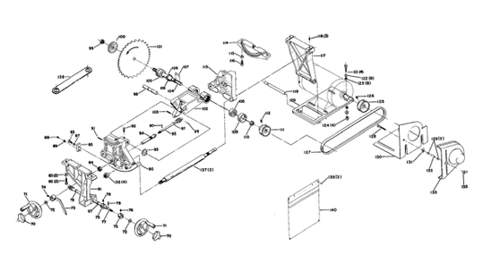 Delta 34-609 Diagram and Parts List for 34-609  Delta Saw
