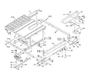 Delta 34-643 Diagram and Parts List for 34-643  Delta Saw