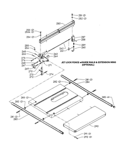 Delta 34-807 Type-3 Diagram and Parts List for 34-807 Type-3 Delta Saw