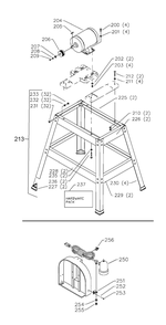 Delta 32322 Type-1 Diagram and Parts List for 32322 Type-1 Delta Saw