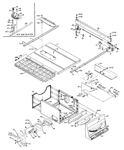Delta 34-653 Diagram and Parts List for 34-653  Delta Saw