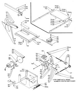 Delta 34-200 Diagram and Parts List for 34-200  Delta Saw