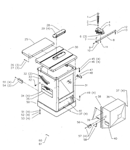 Delta 36-815 Diagram and Parts List for 36-815  Delta Saw