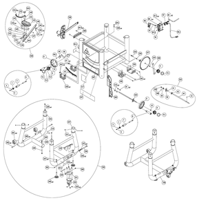 Fig-2 Diagram and Parts List for 36-5152T2  Delta Saw