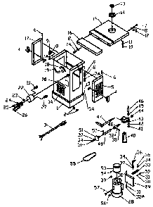 Exploded Diagram A Diagram and Parts List for 43-290C Type 1 Delta Saw