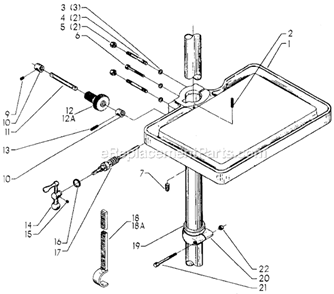 Part Location Diagram of 402050515010 Delta Compound Gear