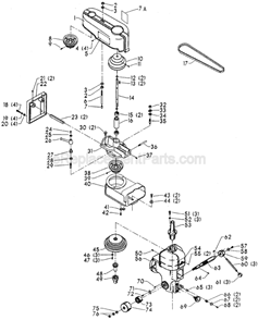 Page A Diagram and Parts List for 15-128 Type 1 Delta Drill Press