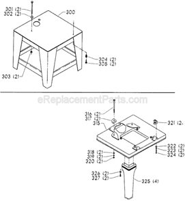 Page D Diagram and Parts List for 15-128 Type 1 Delta Drill Press