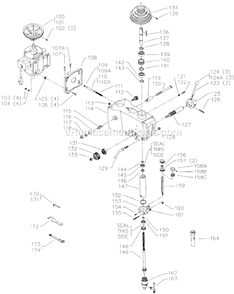 Page B Diagram and Parts List for 15-220 Type 2 Delta Drill Press