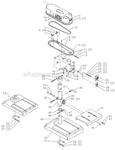 Page A Diagram and Parts List for 15-264 Type 1 Delta Drill Press