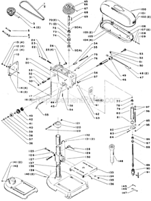 Page A Diagram and Parts List for 15-270 Type 1 Delta Drill Press